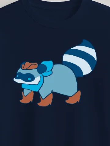 Raccoon in Boots Tee