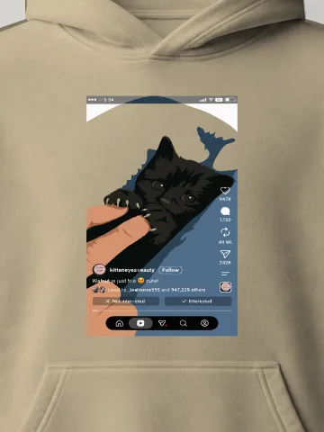 Cat Bite Reel Hoodie
