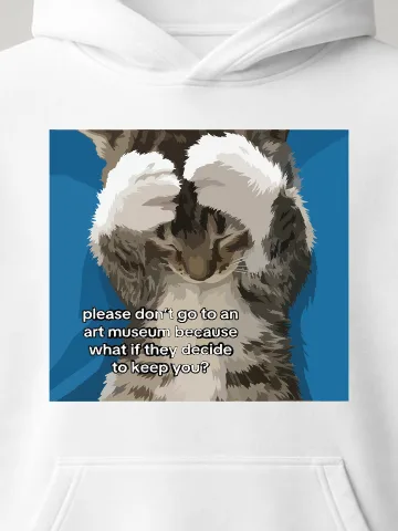 Art Museum Cat Hoodie